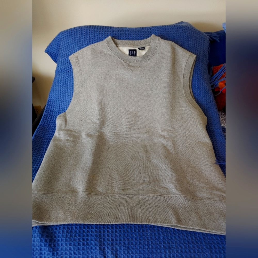 Gap Fleece Vest - Gray - Size XXL